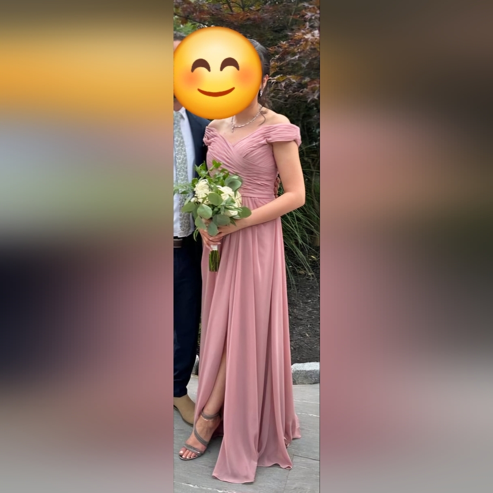 Dusty Pink Off Shoulder Dress